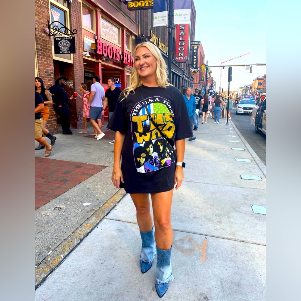 The Who band tshirt dress, size L/XL